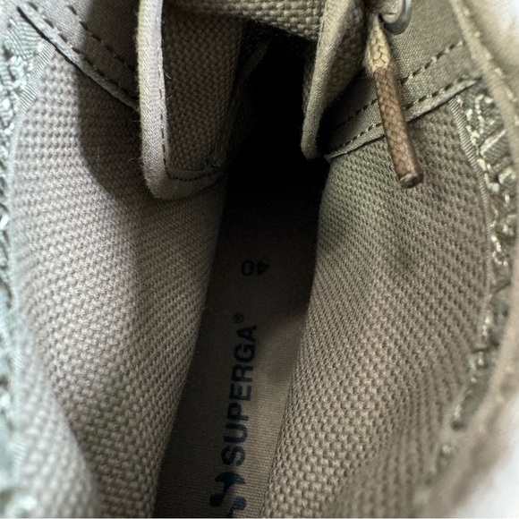 Superga 2708 Hi Top Tank Platform Sneakers Safari Green/ Favorio/ Milky Size 9 - Picture 14 of 16